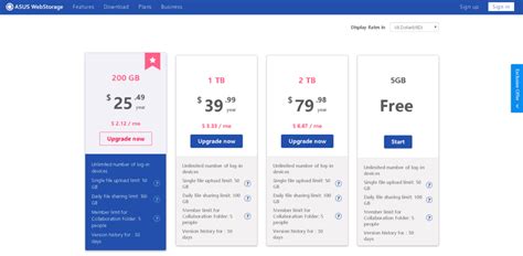 asus webstorage price